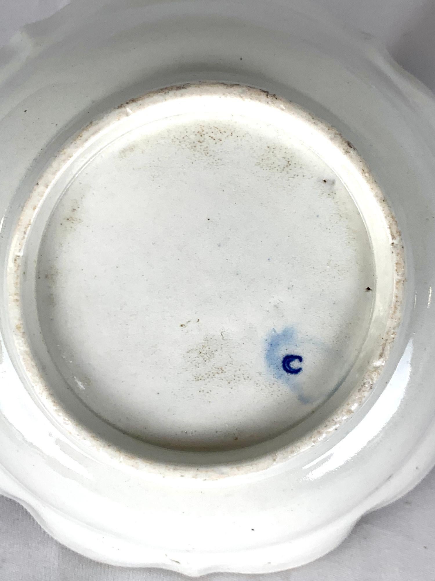 Four Antique Worcester Porcelain Bowls in Queen Charlotte Pattern ...