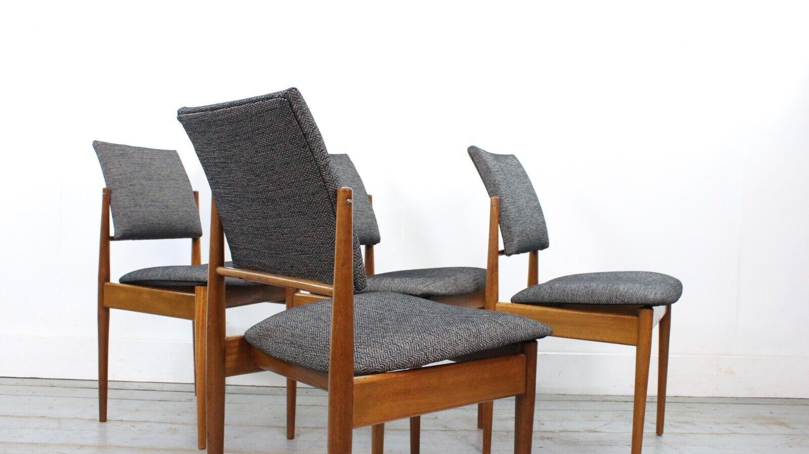 British Four Archie Shine Midcentury Dining Chairs For Sale