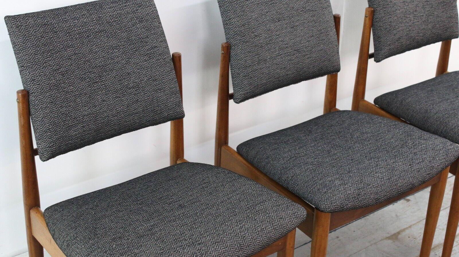 Mid-20th Century Four Archie Shine Midcentury Dining Chairs For Sale