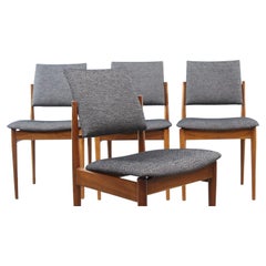Four Archie Shine Midcentury Dining Chairs