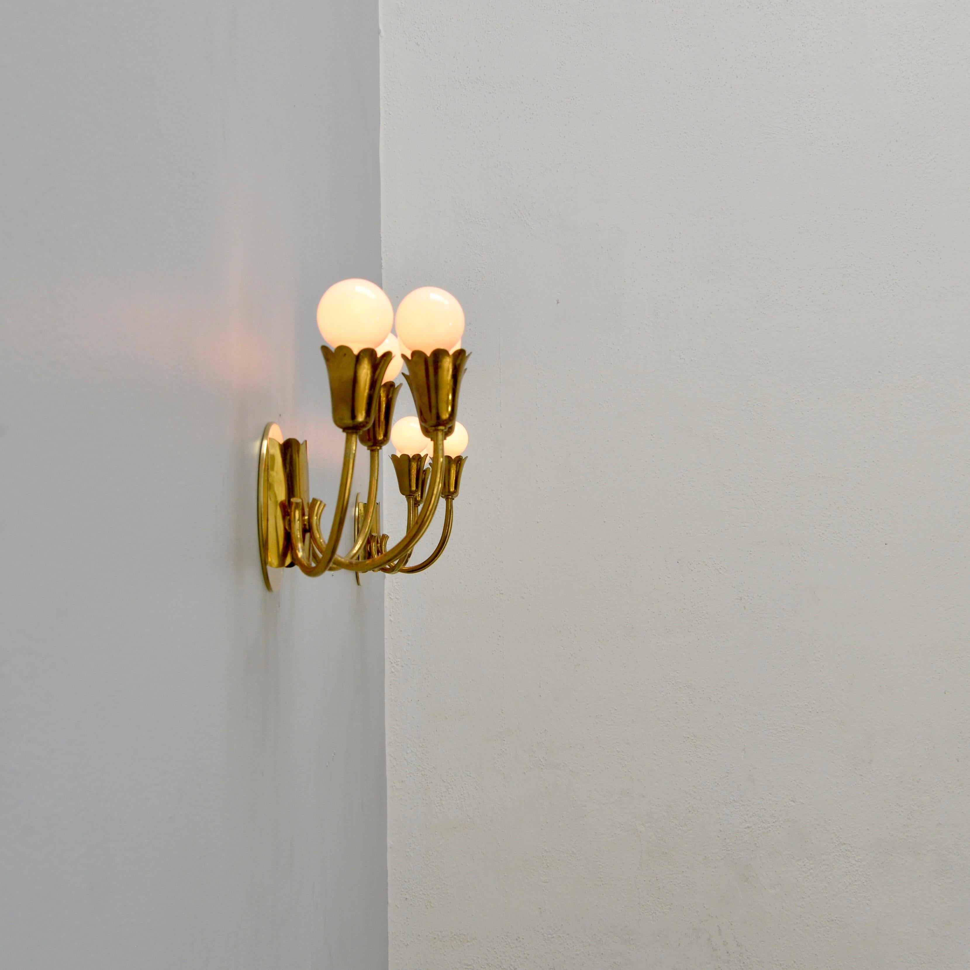 Four Arm Botanical Sconces 3