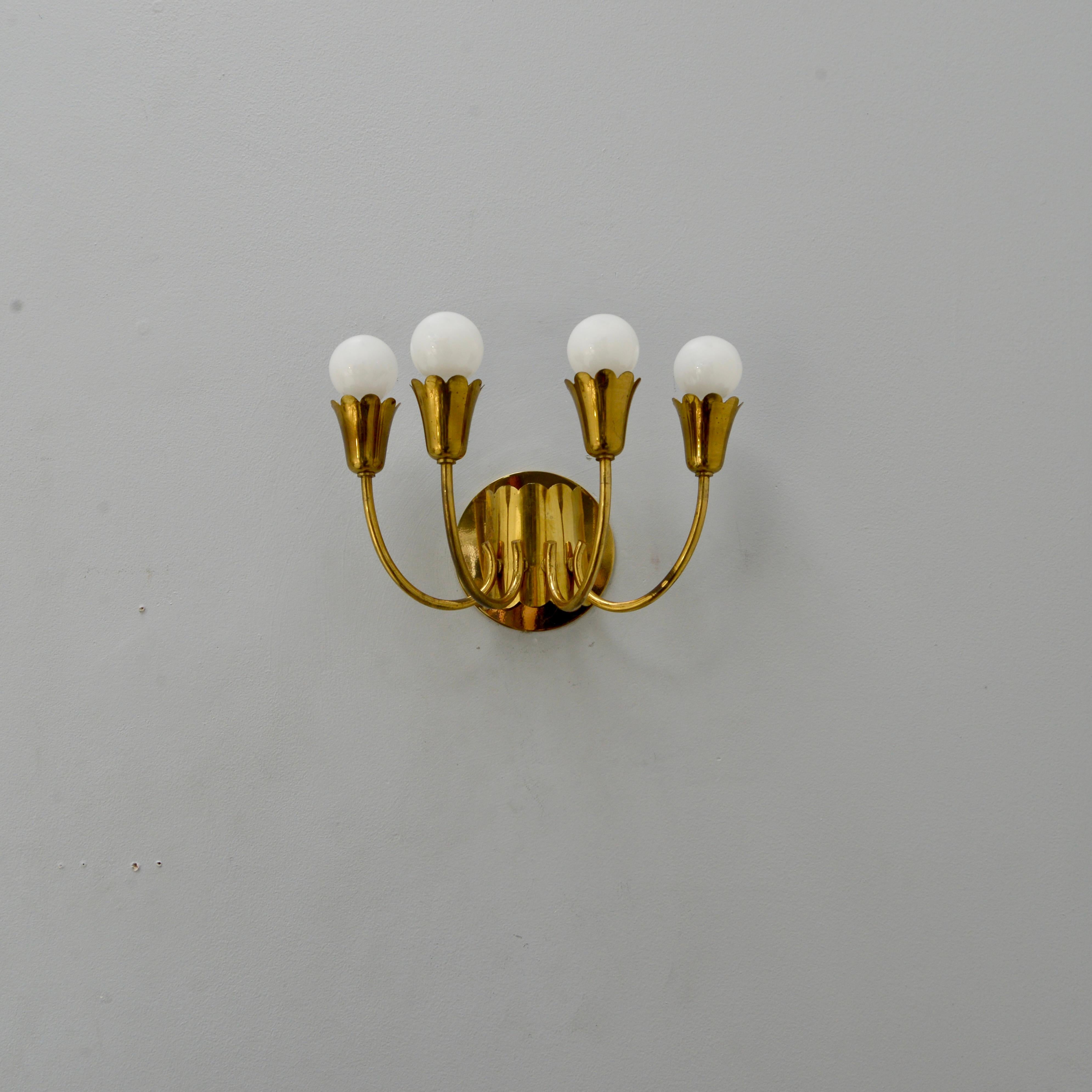 Italian Four Arm Botanical Sconces