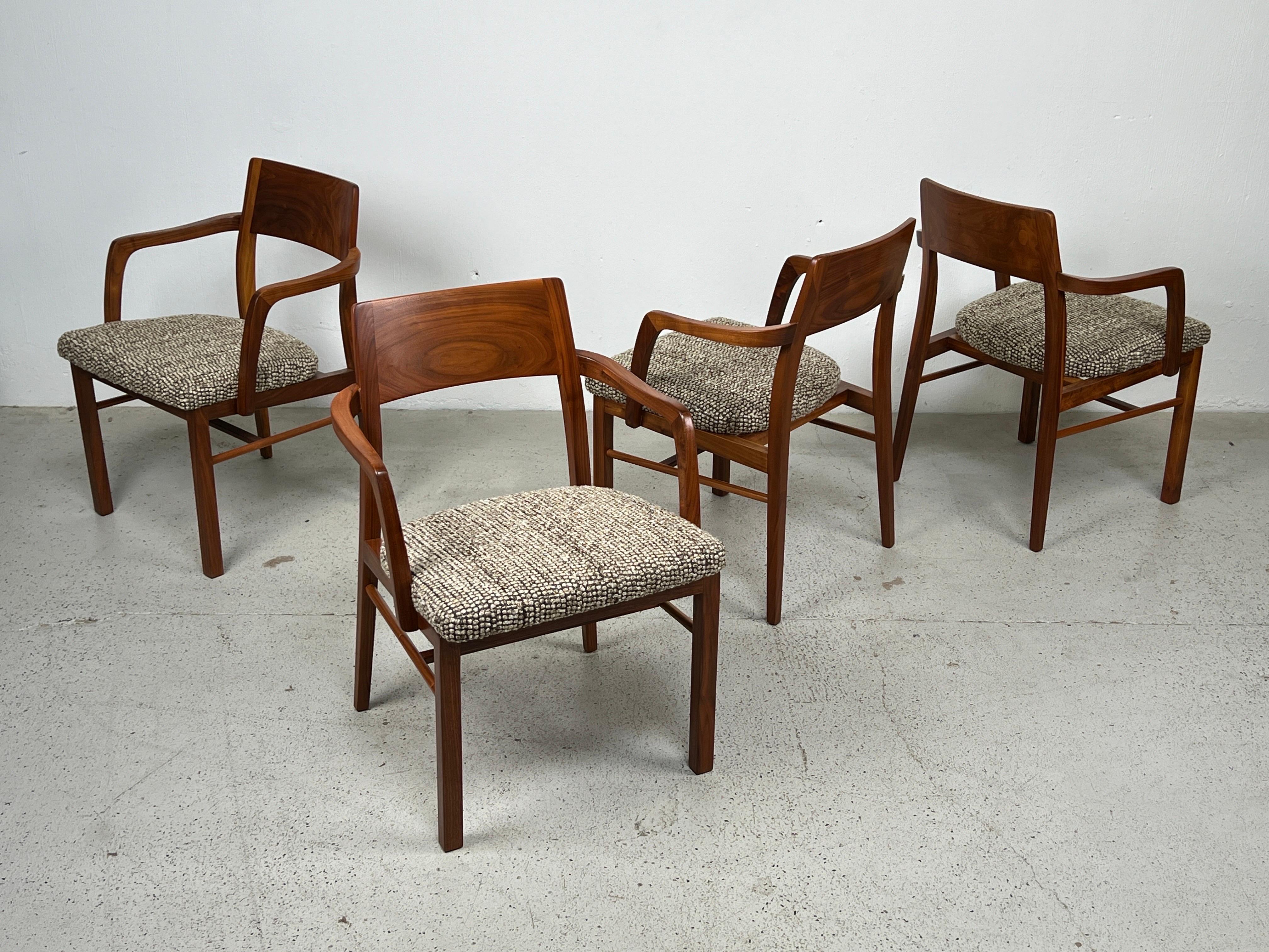 Four Armchairs by Edward Wormley for Dunbar  For Sale 7