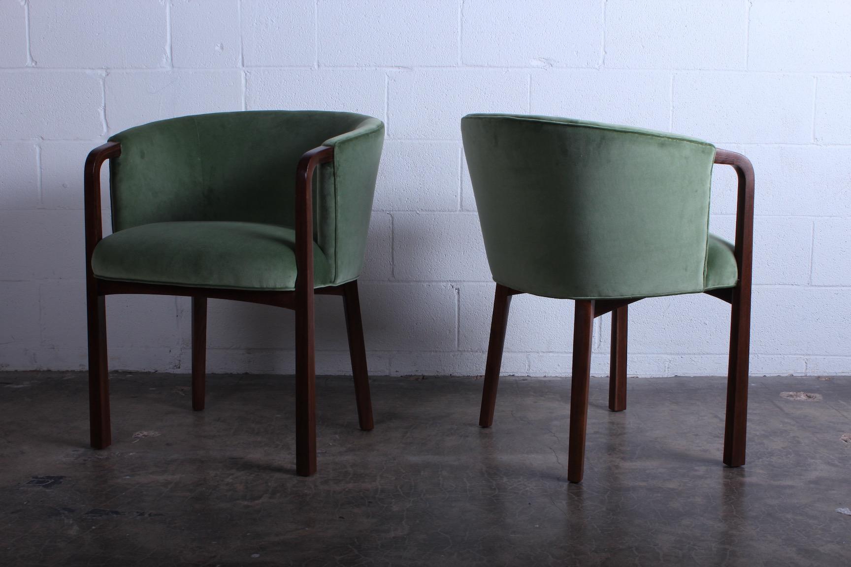 Four Armchairs by Edward Wormley for Dunbar In Good Condition In Dallas, TX