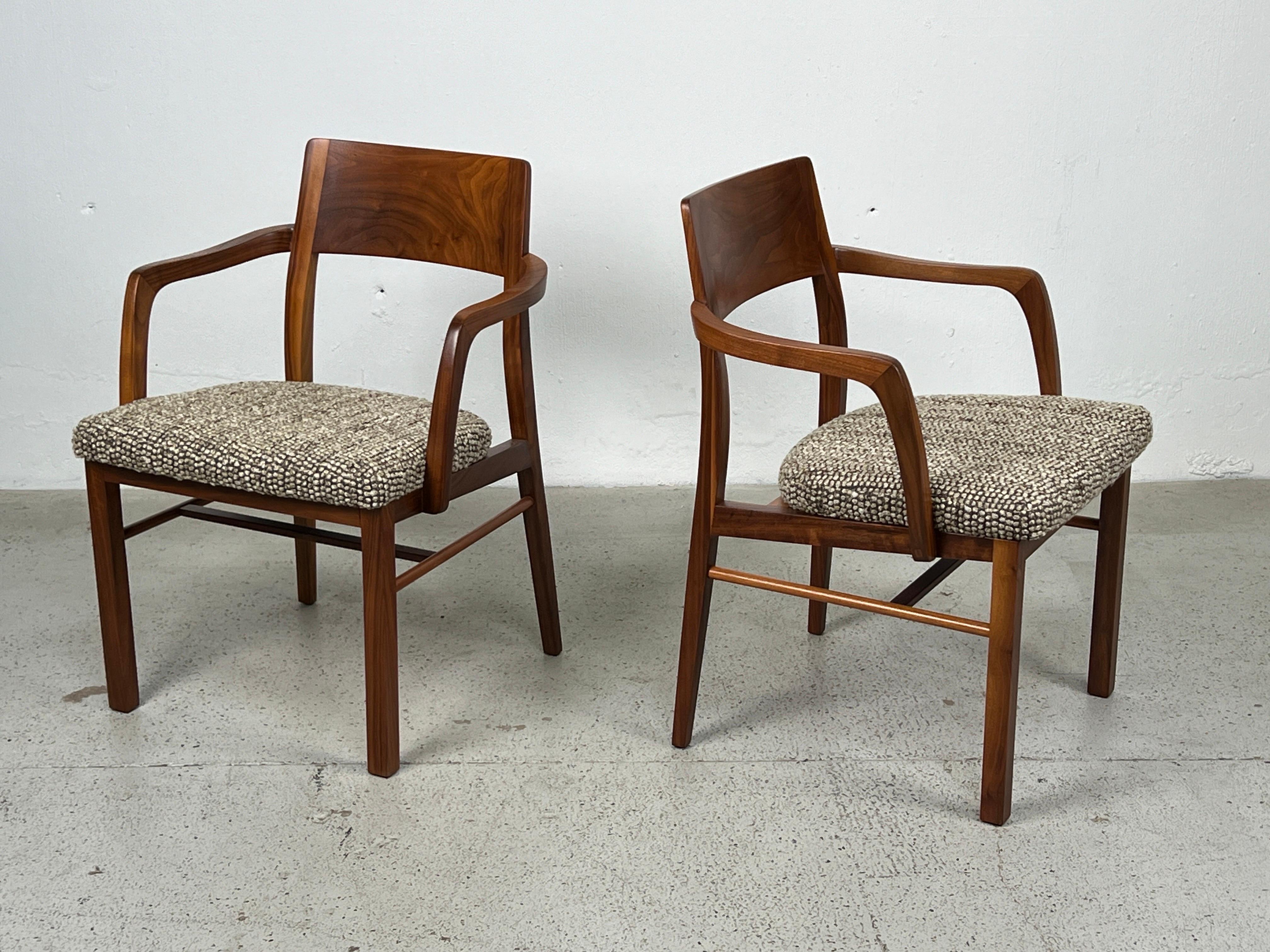 Milieu du XXe siècle Quatre fauteuils d'Edward Wormley pour Dunbar  en vente
