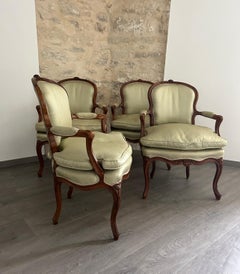 Four armchairs "Louis XV"
