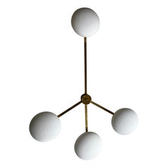 Four - armed Ceiling Lamp or Wall Lamp in the style of Angelo Lelli 1961