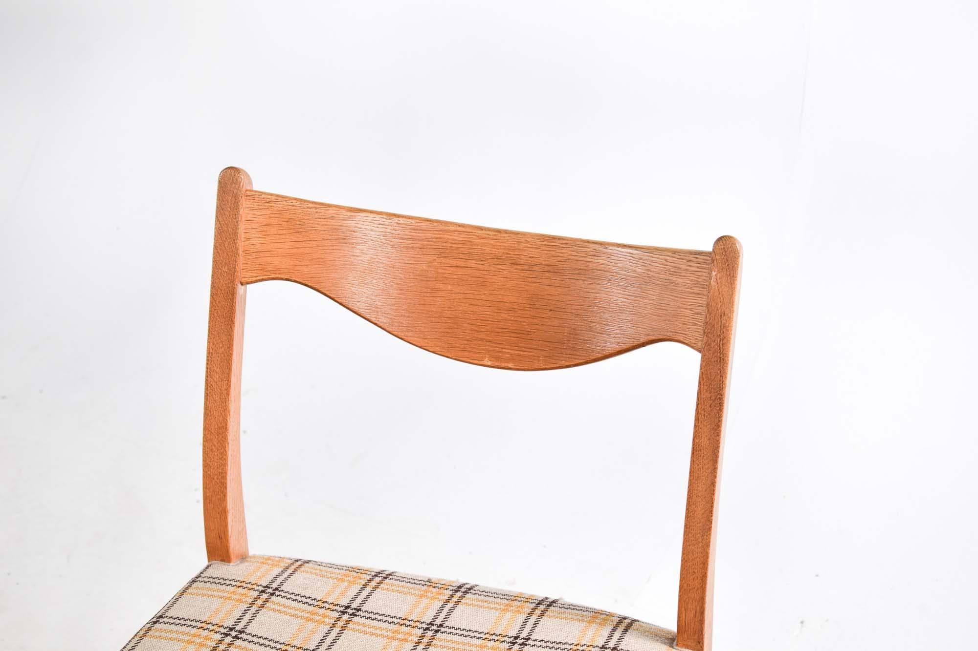 Four Arne Wahl Iversen Gs60 Dining Chairs in Oak for Glyngore Stolefabrik In Good Condition For Sale In Lisboa, Lisboa