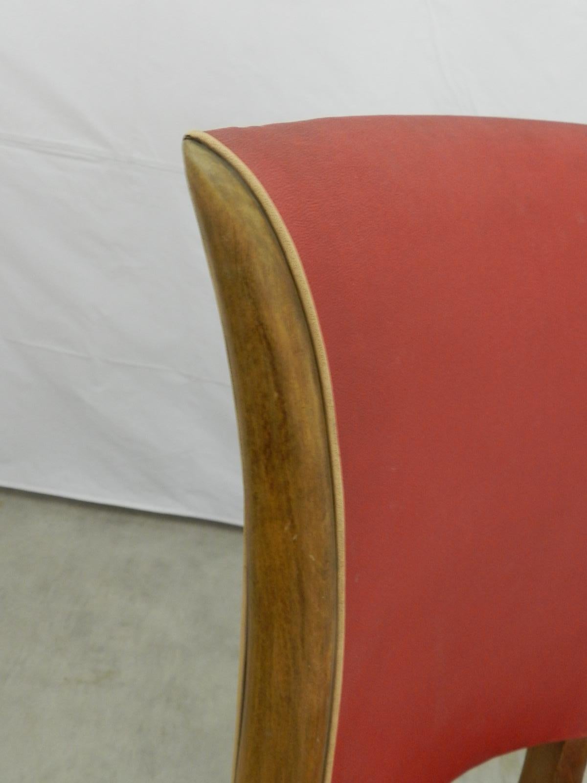 Tissu d'ameublement Quatre chaises de salle à manger Art Déco françaises à redécouvrir / restaurer, vers 1930 en vente