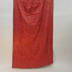 Quattro pannelli per tende rosse con stampa Art Deco