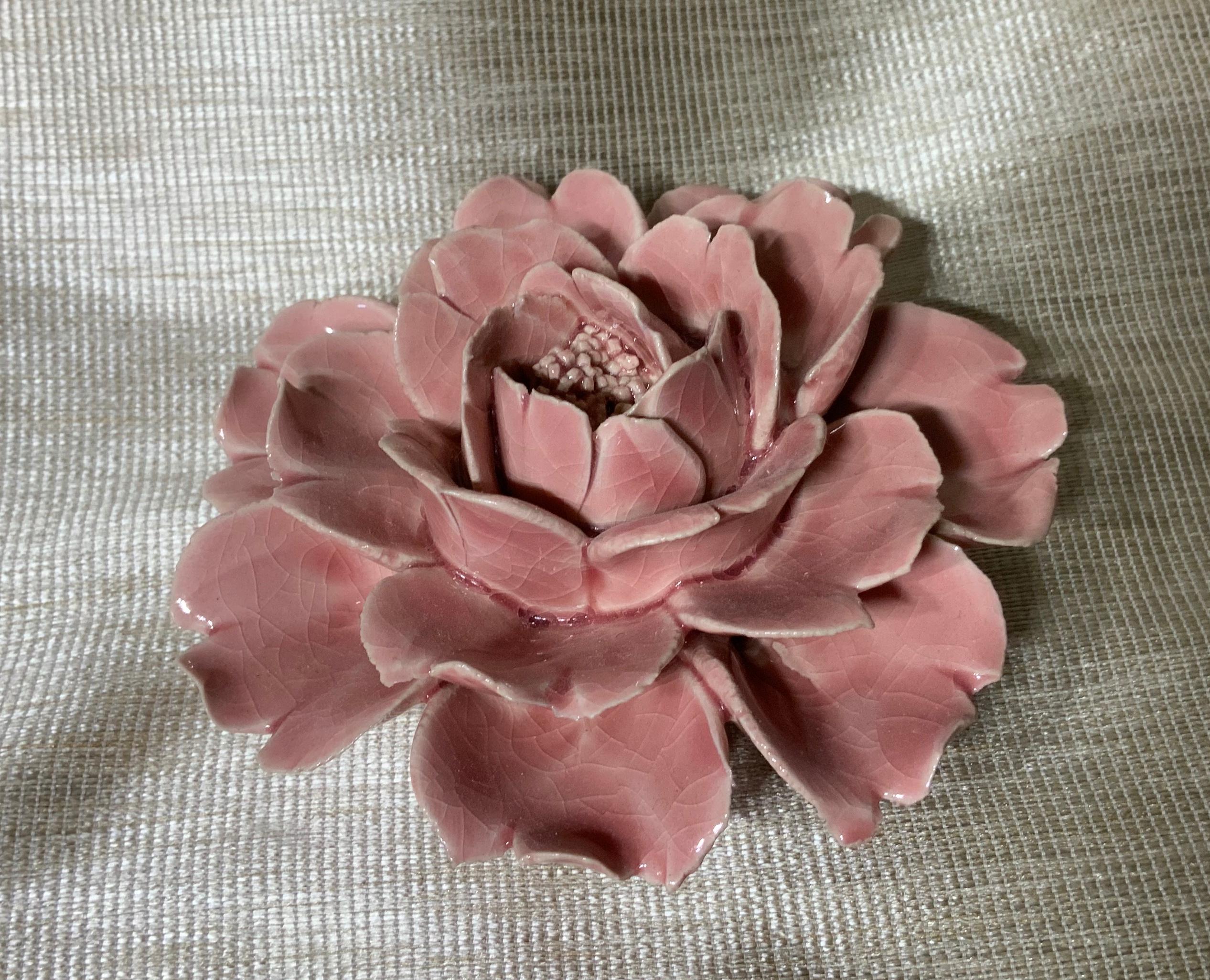 Four Artistically Made Ceramic Floral Wall Hanging 10