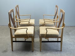 Quattro poltrone in frassino e palissandro di Edward Wormley per Dunbar