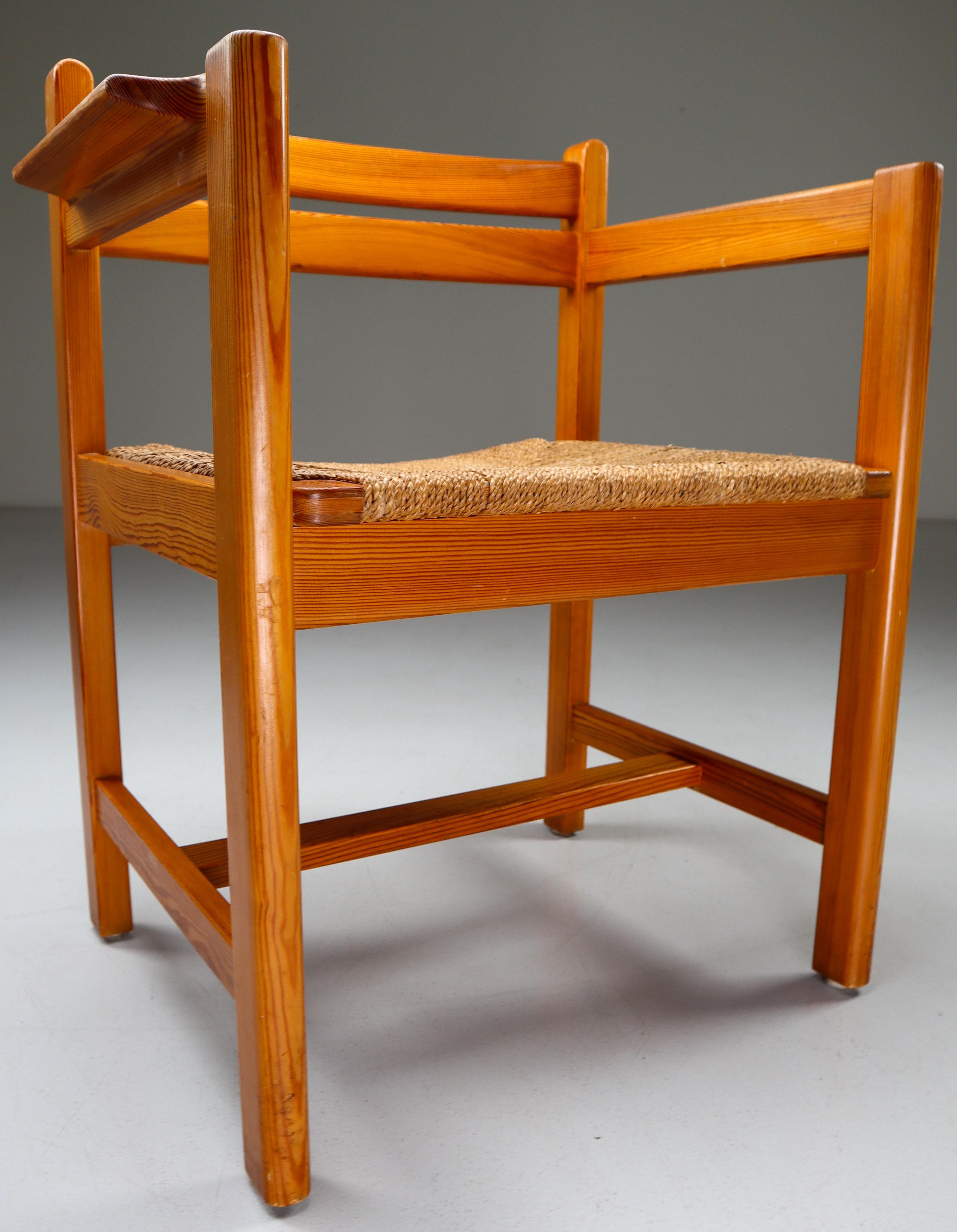 Quatre chaises Asserbo de Brge Mogensen pour AB Karl Andersson & Sner Suède, années 1960 Bon état - En vente à Almelo, NL