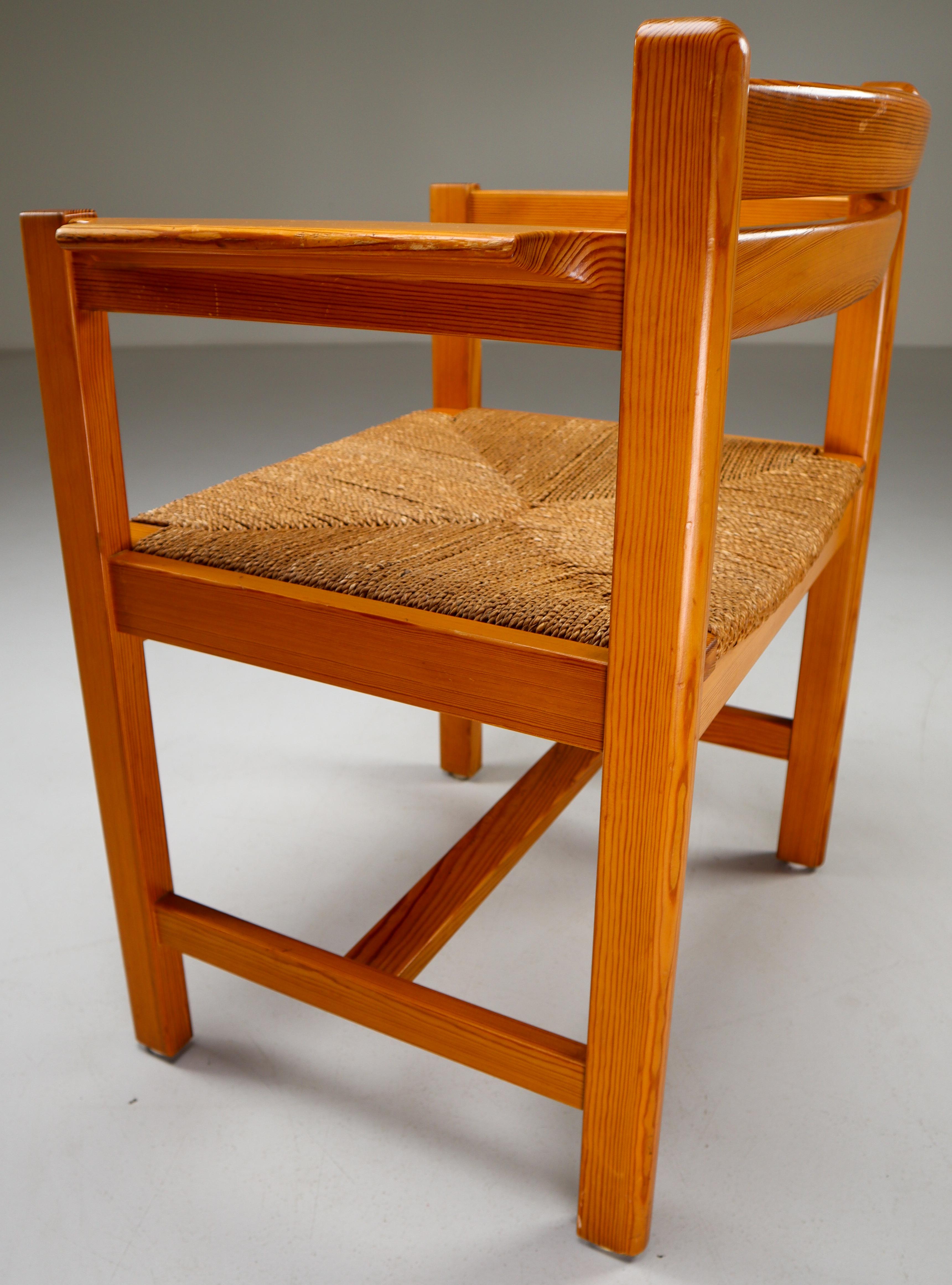 Mid-20th Century Four Asserbo Chairs by Børge Mogensen for AB Karl Andersson & Söner Sweden 1960s For Sale