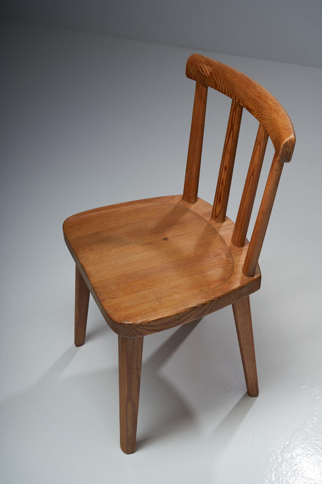Four Axel Einar Hjorth Utö Chairs, Sweden, 1930s 3