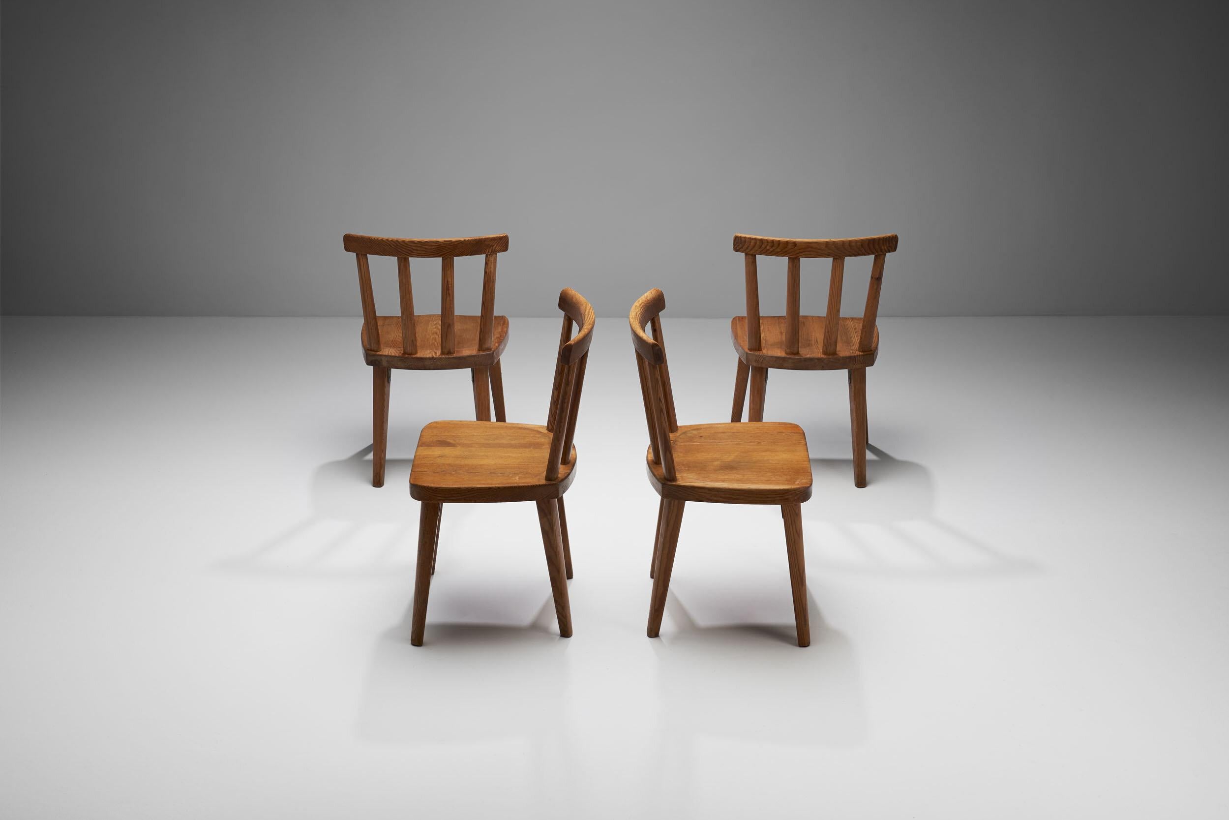 Four Axel Einar Hjorth Utö Chairs, Sweden, 1930s In Good Condition In Utrecht, NL