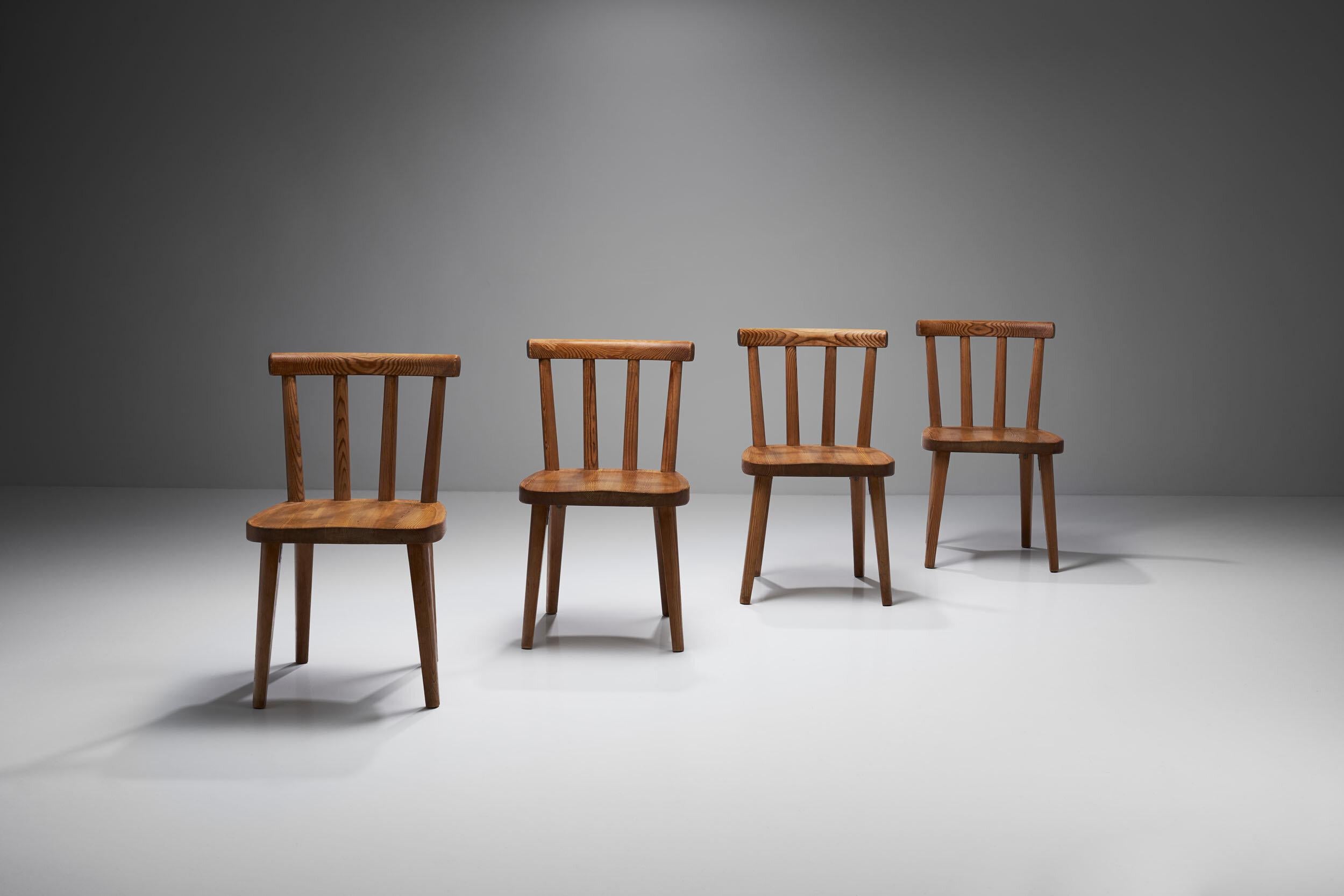 Four Axel Einar Hjorth Utö Chairs, Sweden, 1930s 1