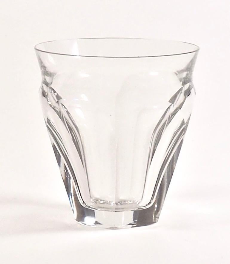 French Four Baccarat Harcourt Talleyrand Crystal Tumblers