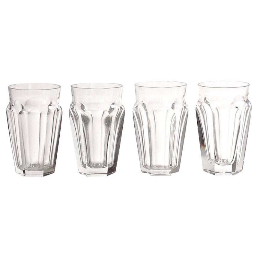 Four Baccarat Talleyrand Crystal Pastis Glasses, 1960s