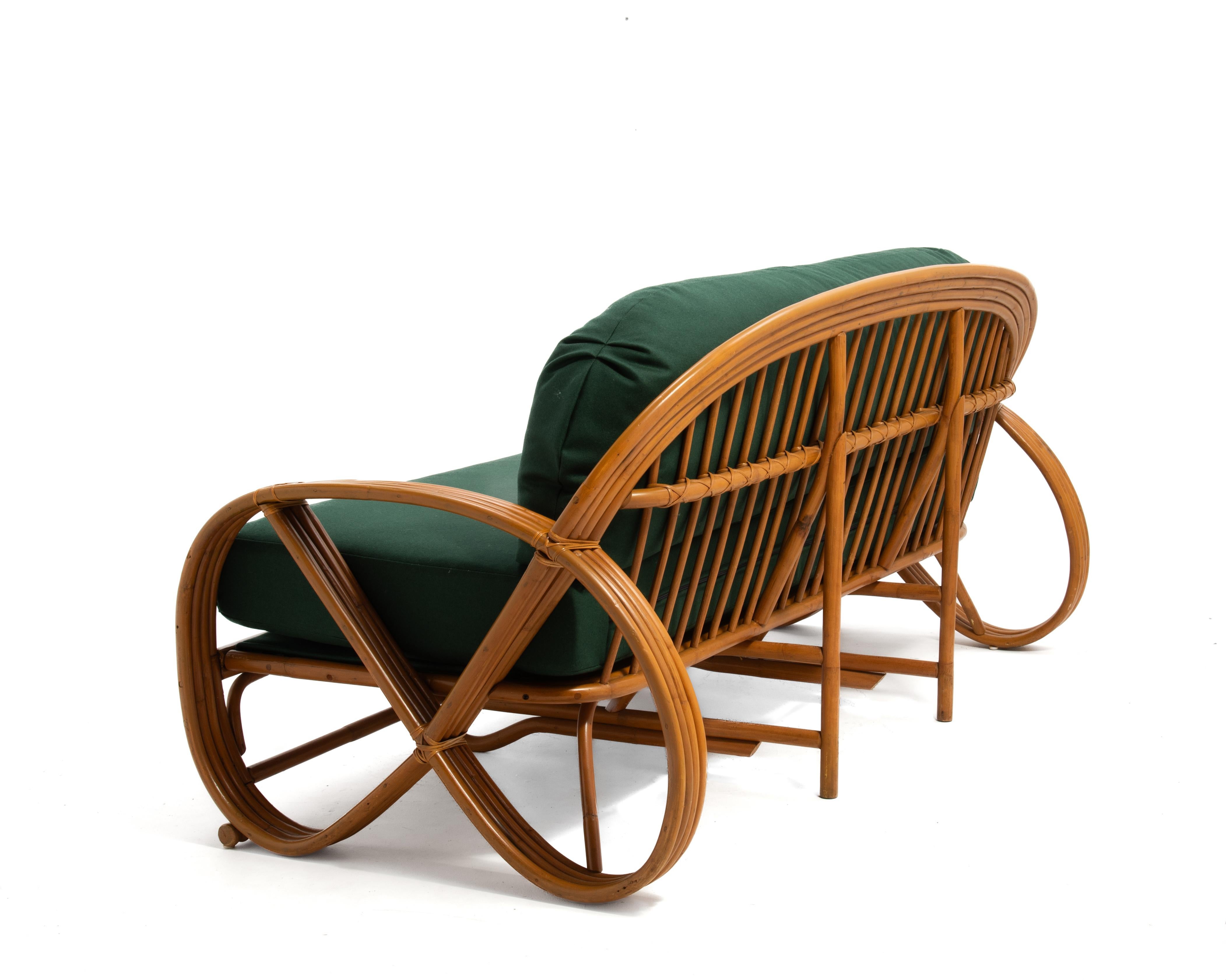 Mid-Century moderno Set da soggiorno a quattro bande Pretzel Divano, divano, tavolini da salotto Paul Frankl in vendita