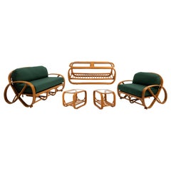 Set da soggiorno a quattro bande Pretzel Divano, divano, tavolini da salotto Paul Frankl
