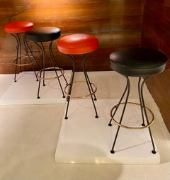 Quatre tabourets de bar, France, années 1950