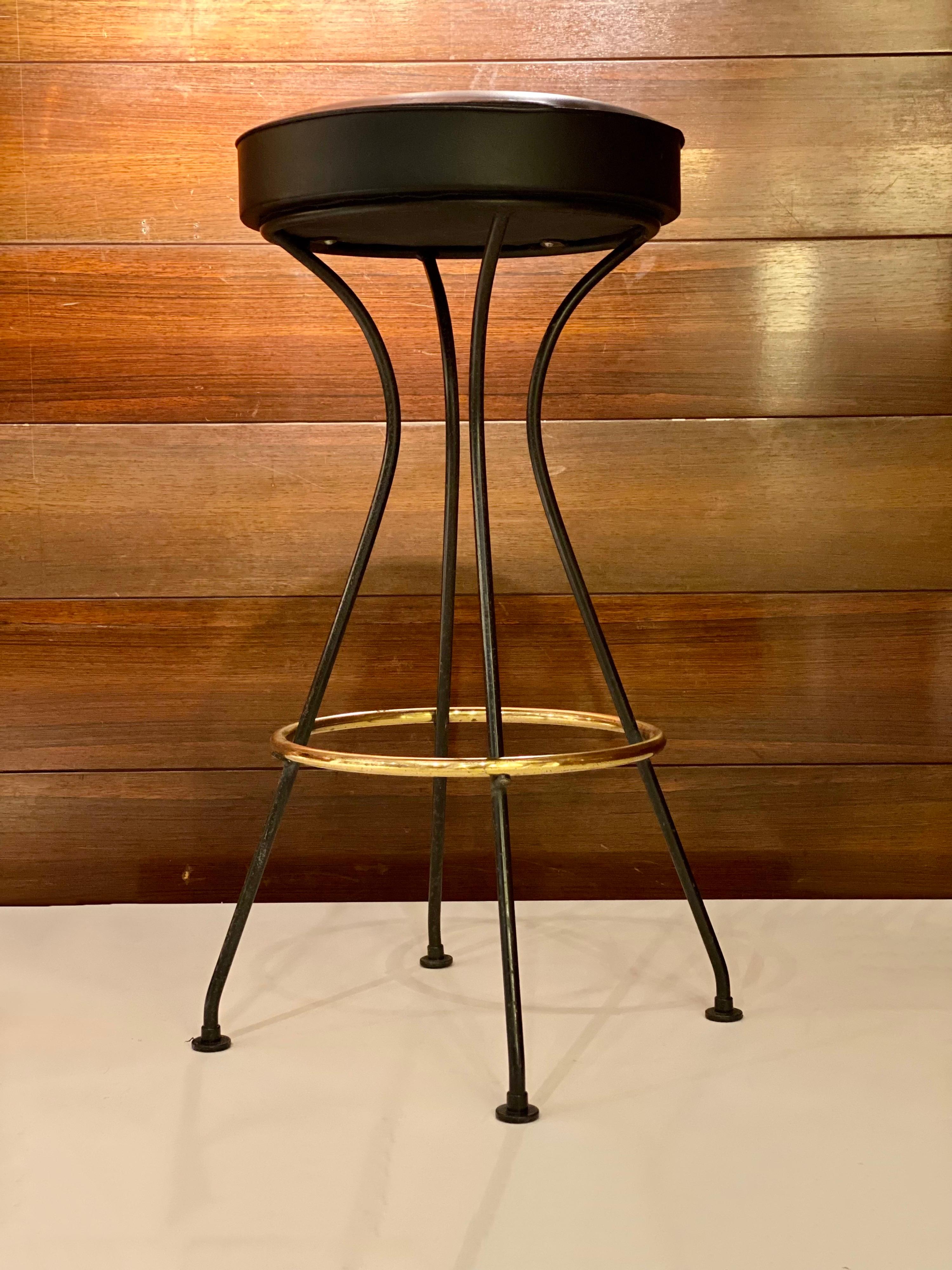 Stehhocker mit vier Füßen, Frankreich 1950er Jahre (Mitte des 20. Jahrhunderts) im Angebot