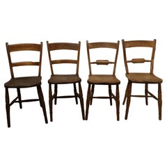 Four Beech and Elm Bar Back Kitchen  Chairs   These are good quality chairs
