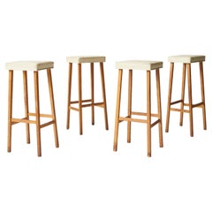Four Billy Haines Bar Stools