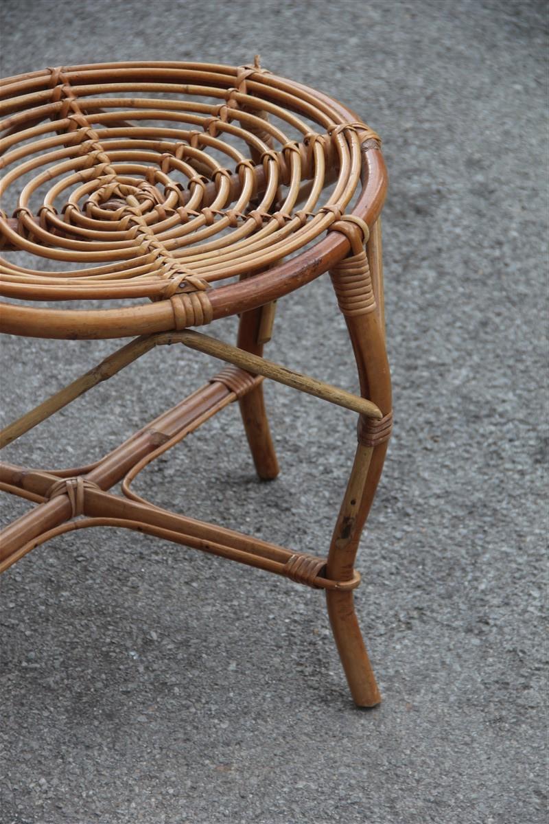 Chaises en bambou design italien, design articulé en paille, forme parfaite en vente 5