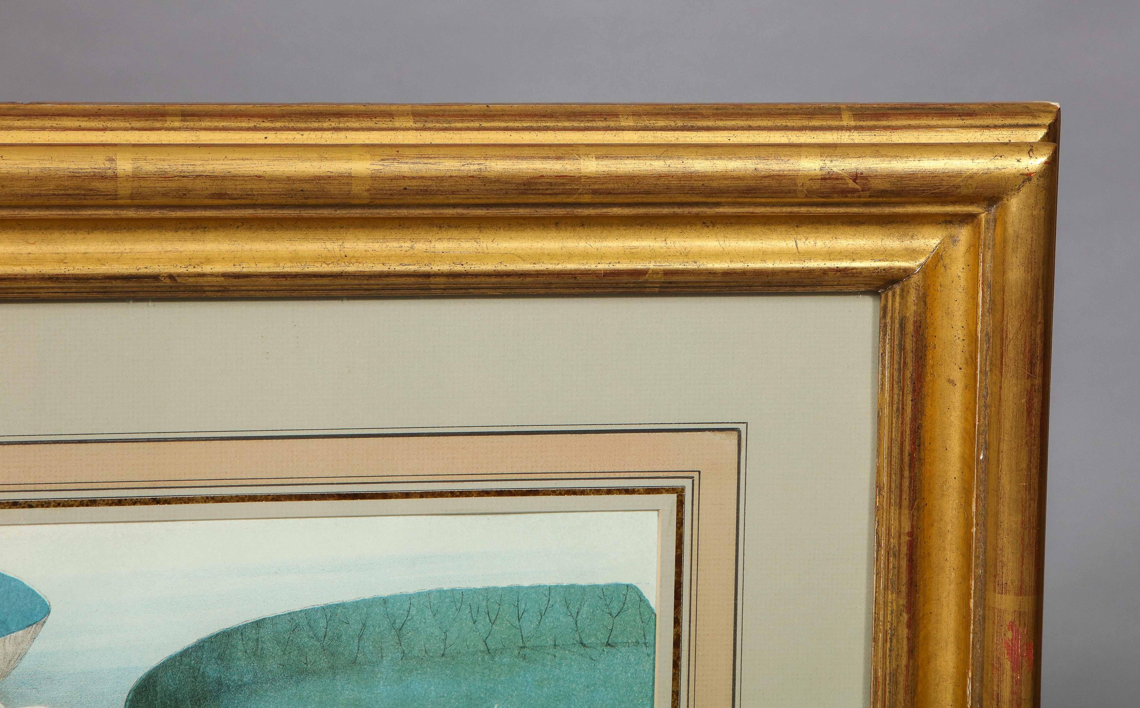 Four Botanical Prints by John Fisk Allen and William Sharp In Good Condition In Greenwich, CT