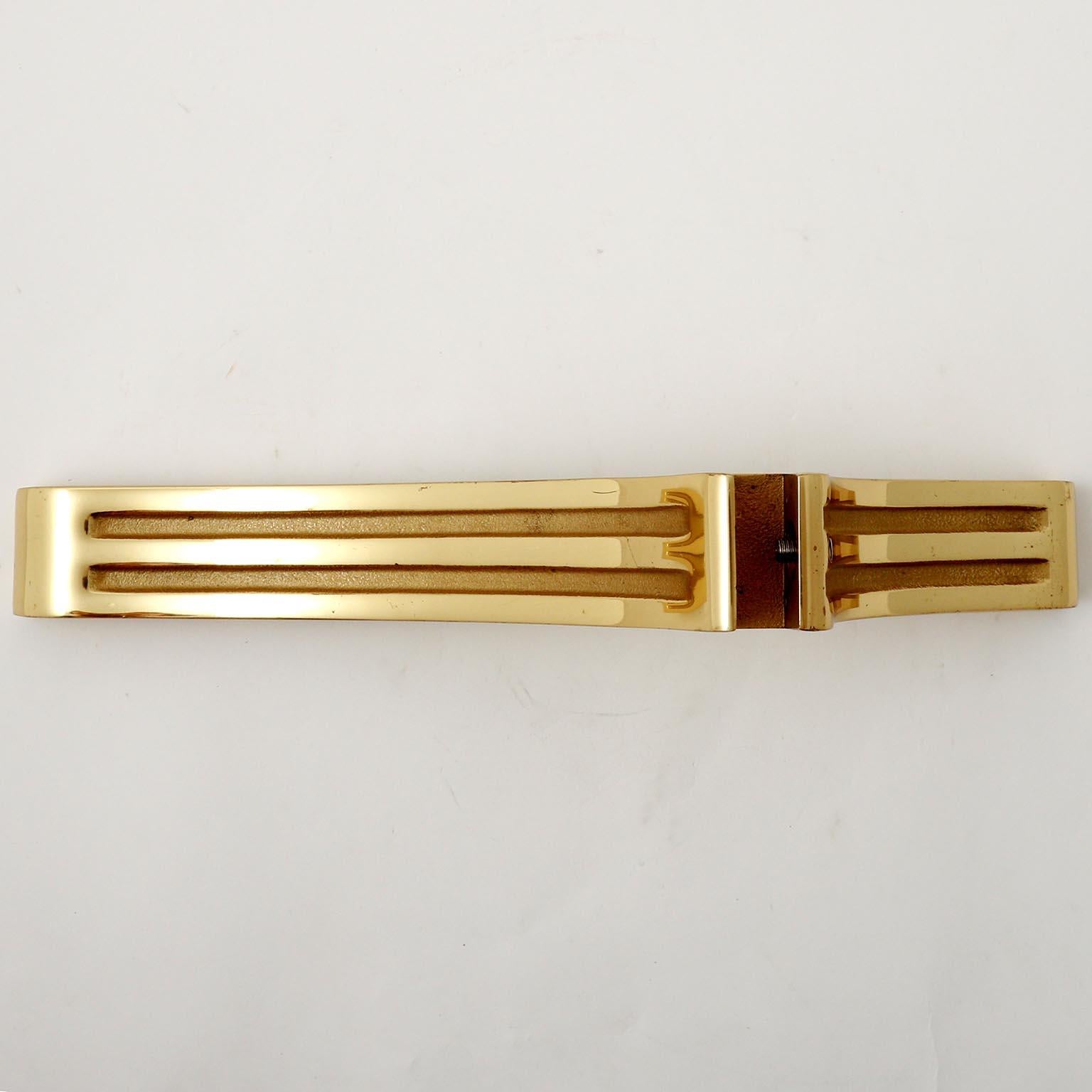 Mid-20th Century Four Brass Legs for Table Mirror Bed Sideboard, circa 1970 For Sale