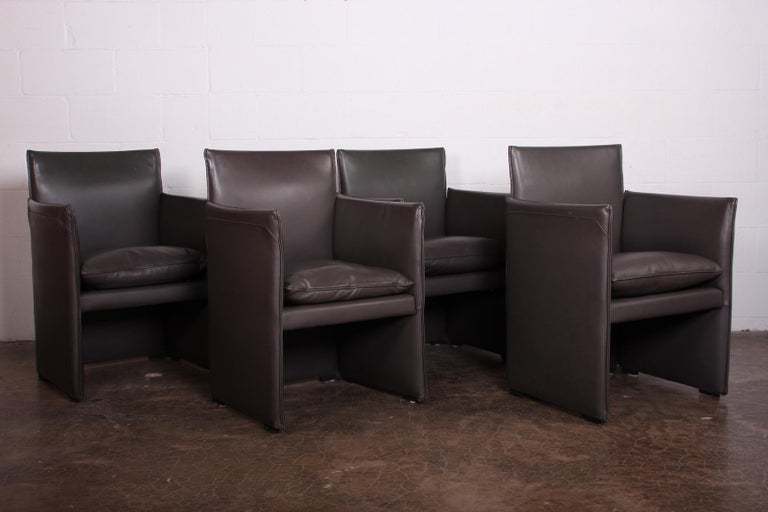 Four Break Chairs by Mario Bellini for Cassina In Good Condition For Sale In Dallas, TX