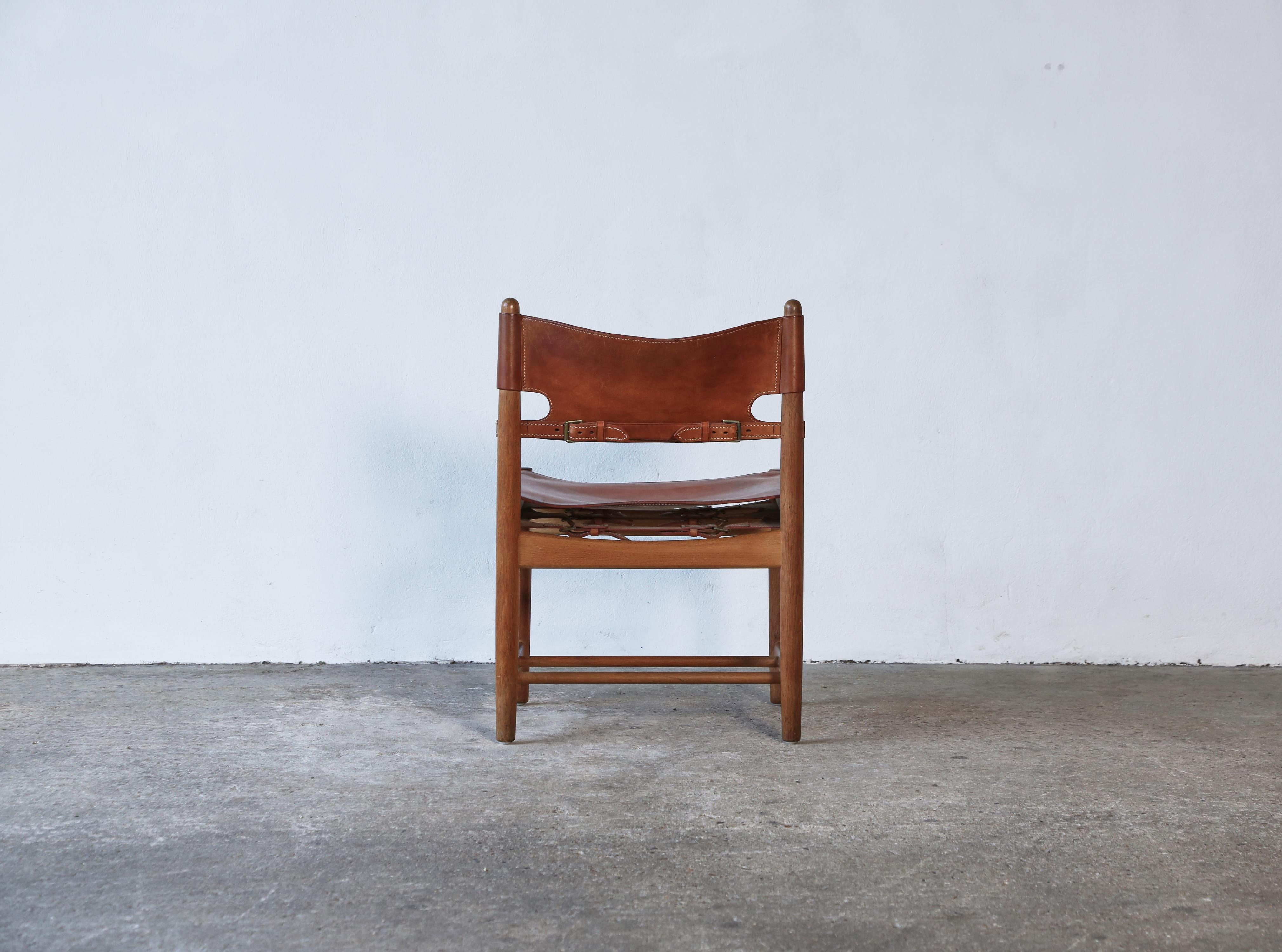 Four Børge 'Borge' Mogensen Hunting Dining Chairs Model 3251, Denmark, 1960s For Sale 8