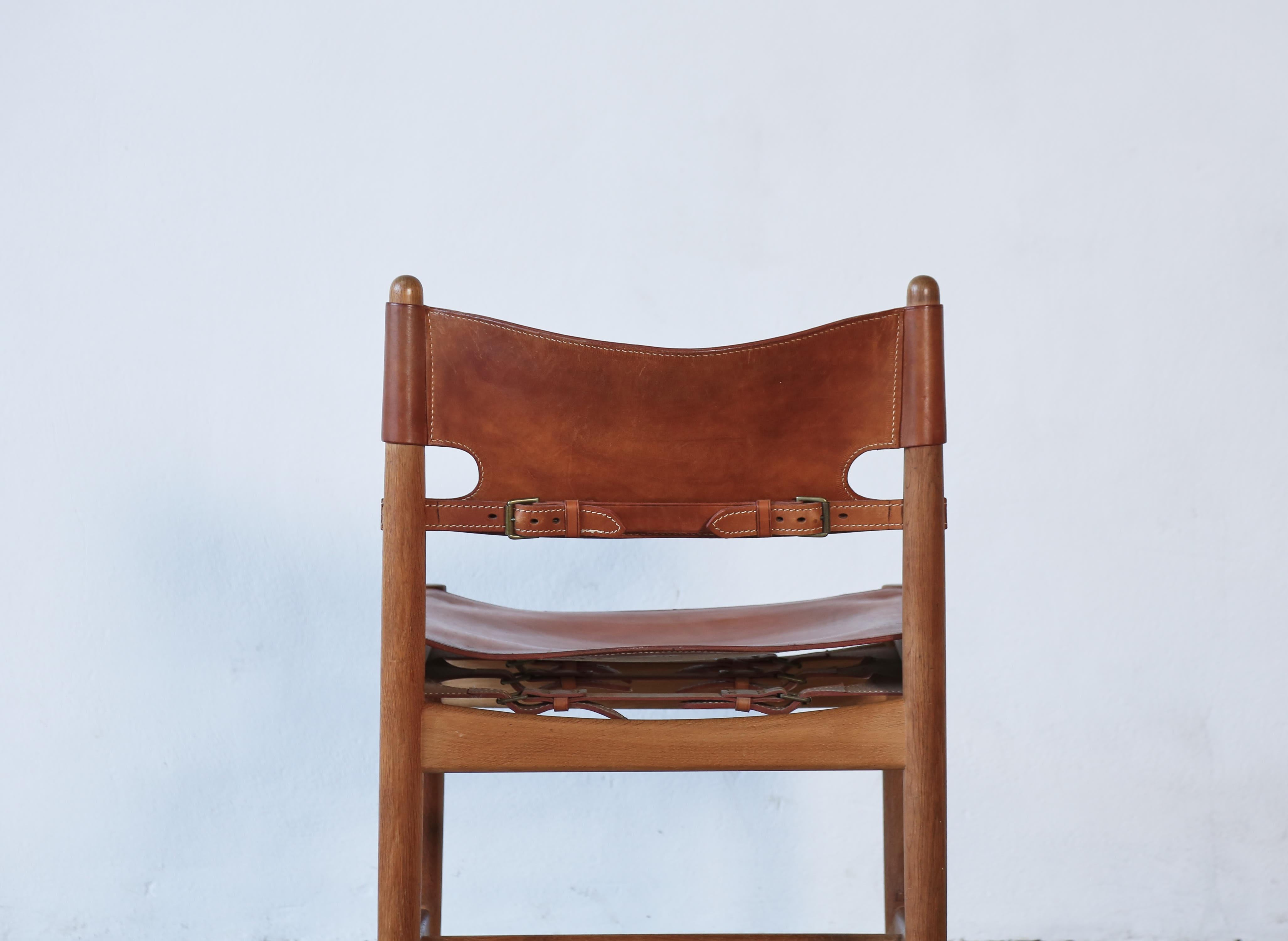 Four Børge 'Borge' Mogensen Hunting Dining Chairs Model 3251, Denmark, 1960s For Sale 9