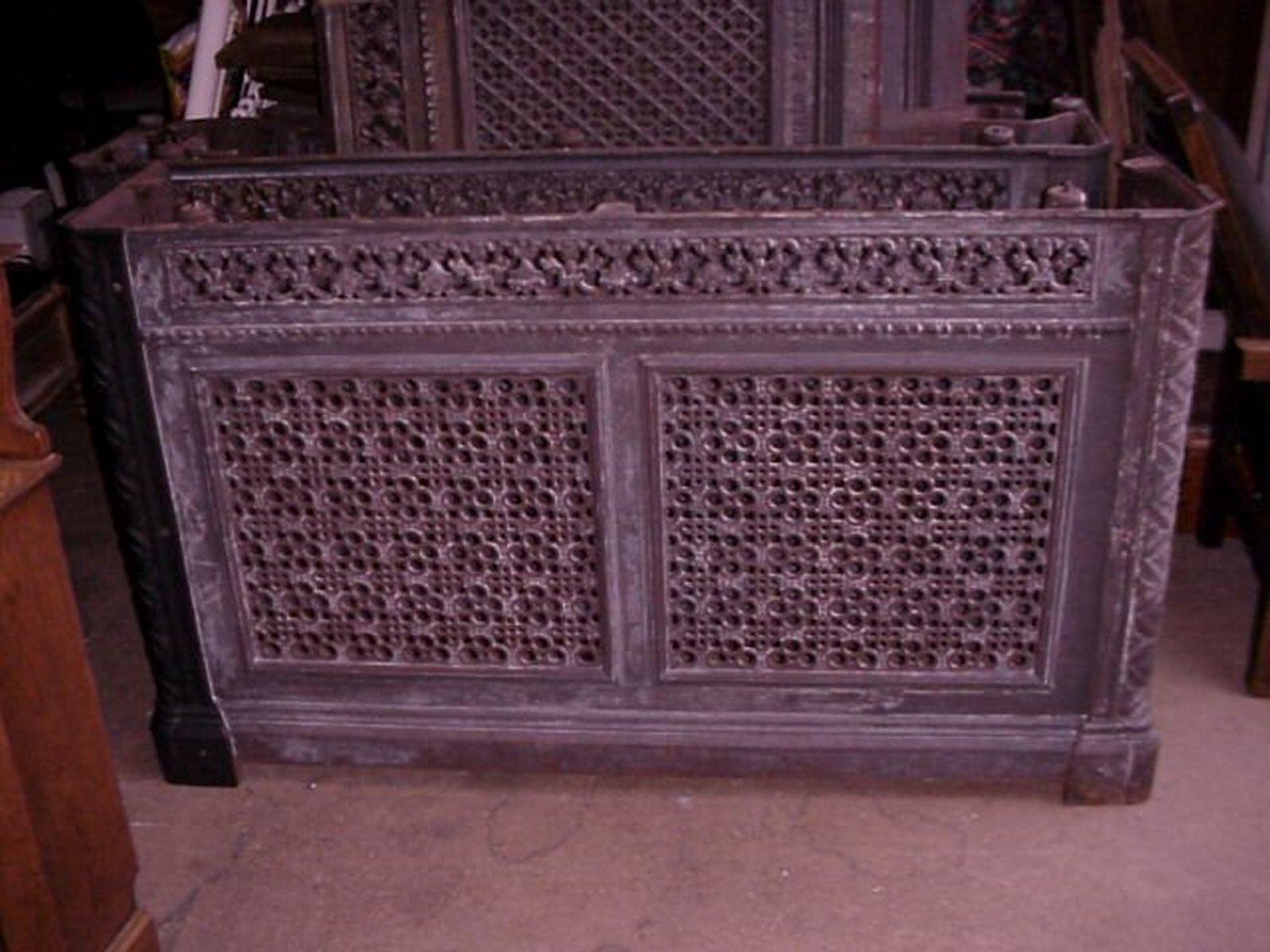 Arts and Crafts Four Cast Iron Consoles/Radiator Covers from The Royal Liverpool School of Music For Sale