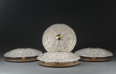Four Ceiling or Wall Lights by Carl Fagerlund for Orrefors