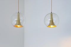 Four ceiling sphere lamps
