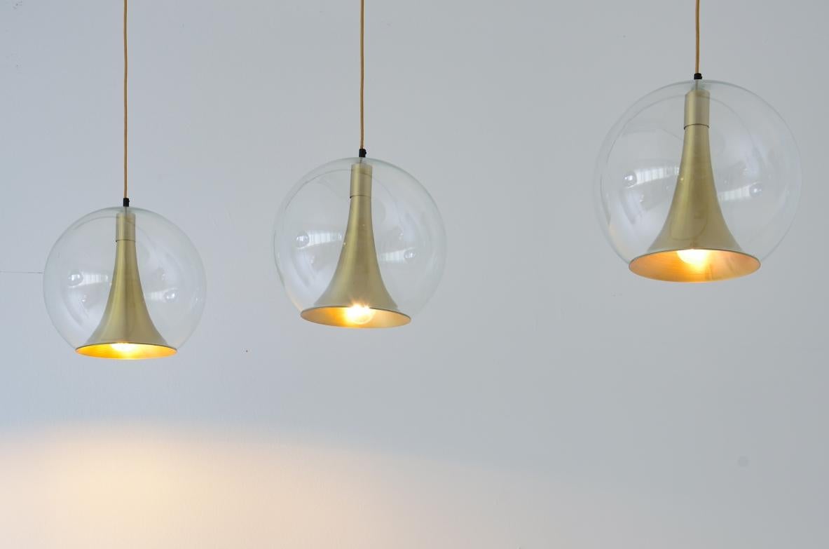 Mid-Century Modern Four ceiling sphere lamps  For Sale