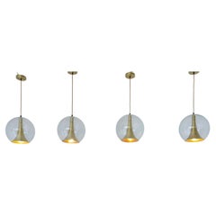 Four ceiling sphere lamps 