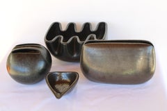 Cuatro piezas de cerámica de Ben Seibel, Raymor Modern Artware de Roseville