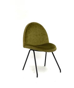 Four Green Chairs 771 by Joseph André Motte, Steiner, 1958