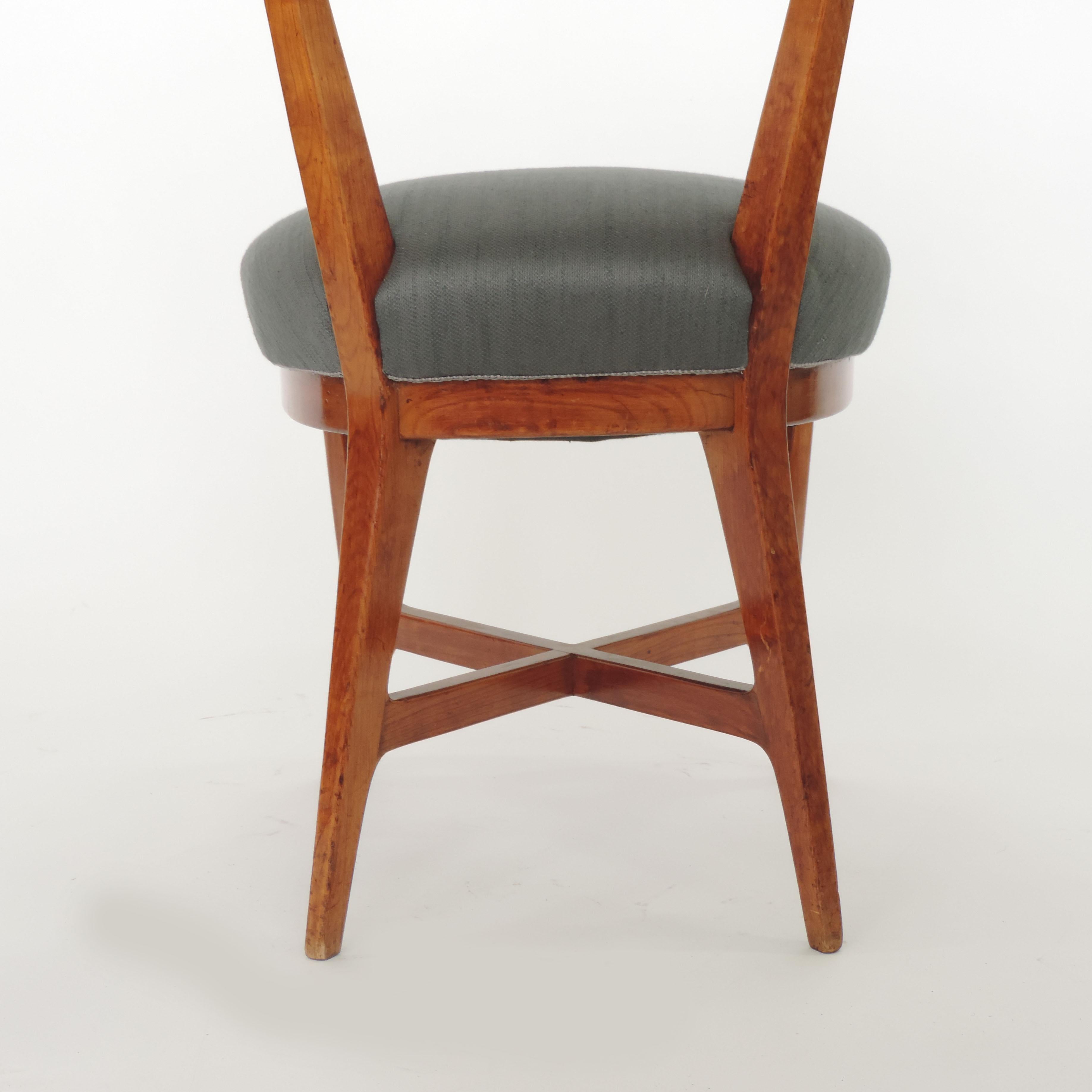 Mid-20th Century Four Chairs Attributed to Studio BBPR, Italy, 1940s For Sale