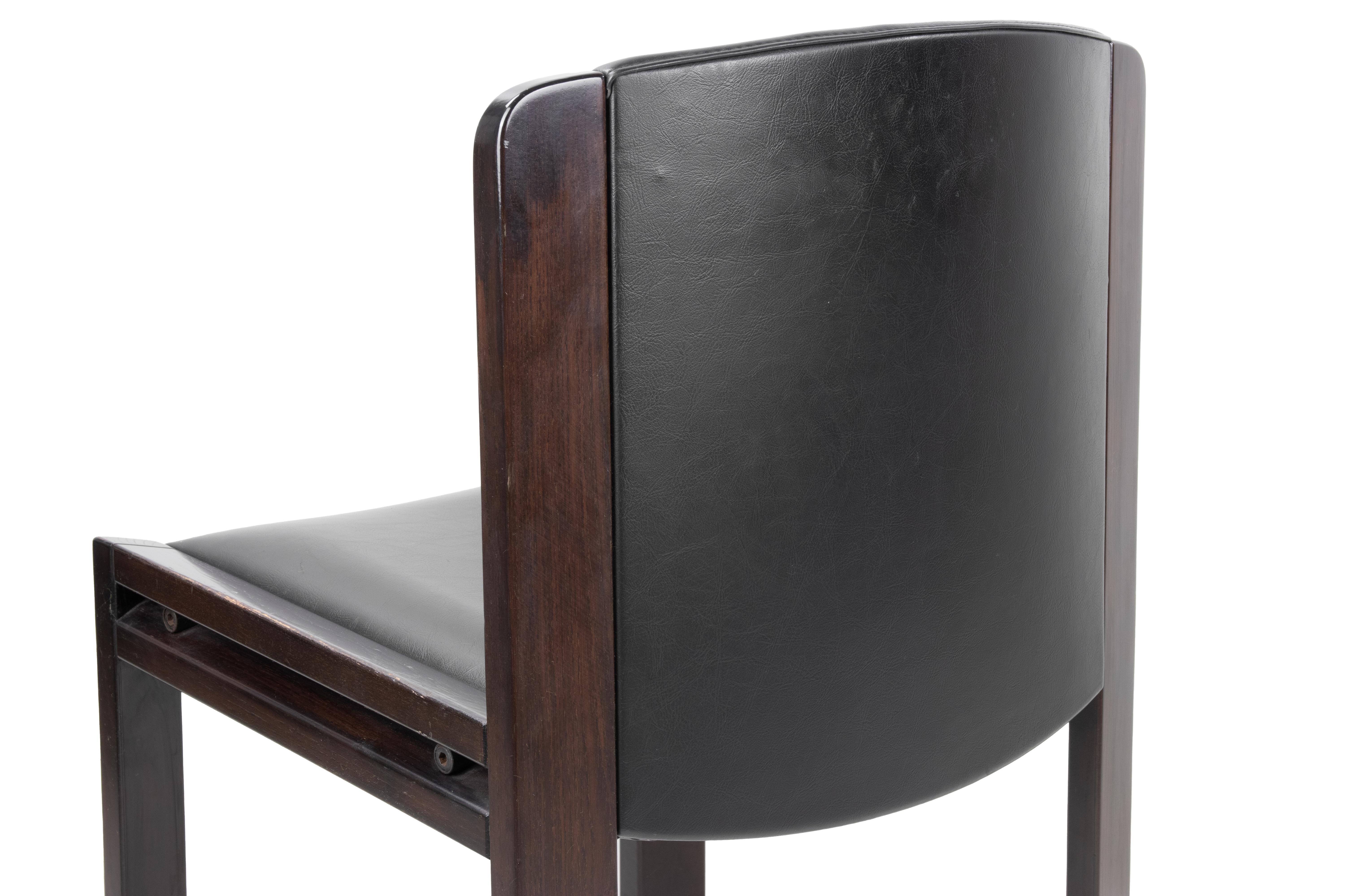 Legno Quattro sedie di Joe Colombo per Pozzi, 1966 in vendita