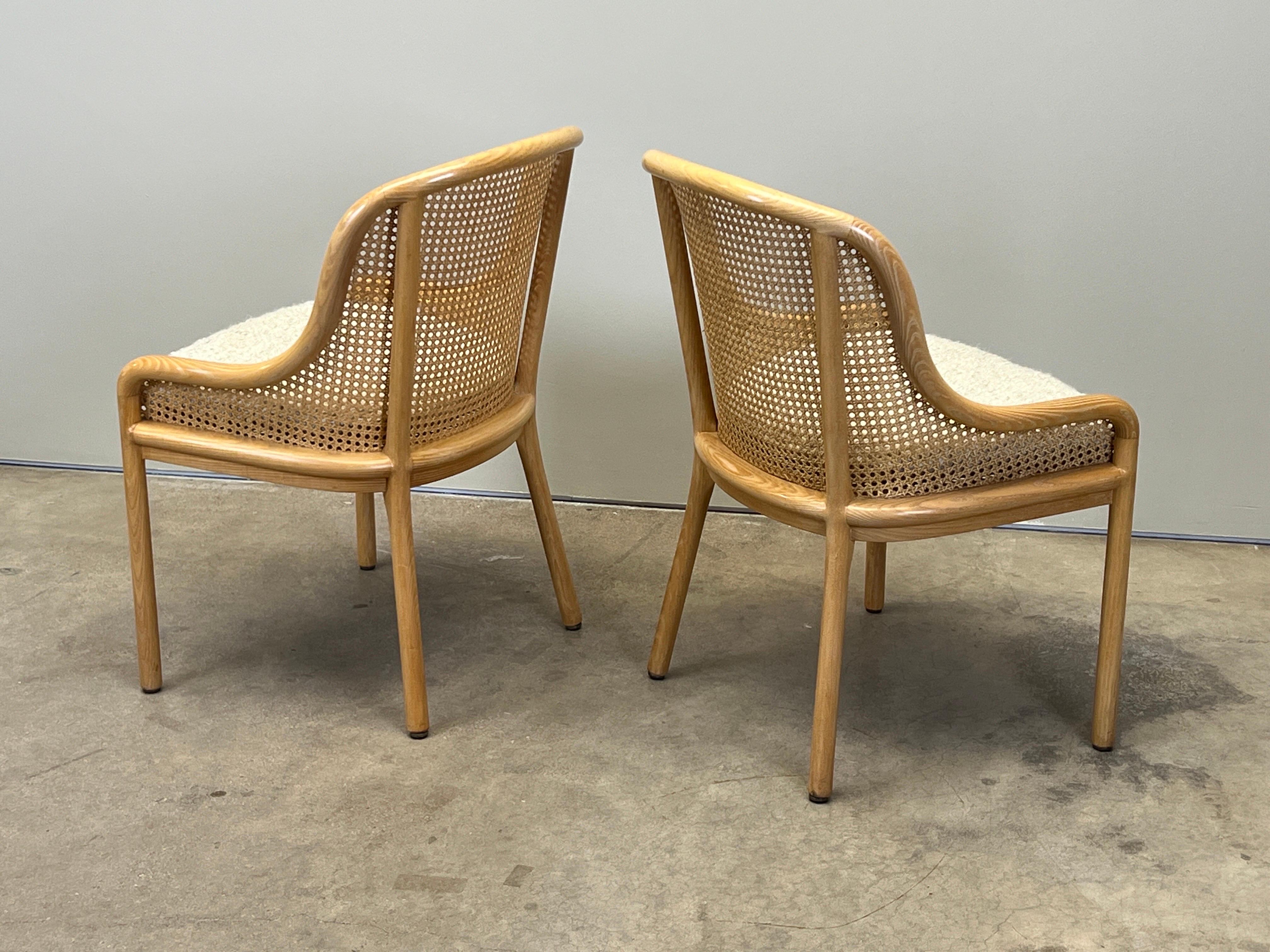 Four Chairs by Ward Bennett in Cane and Ash For Sale 8