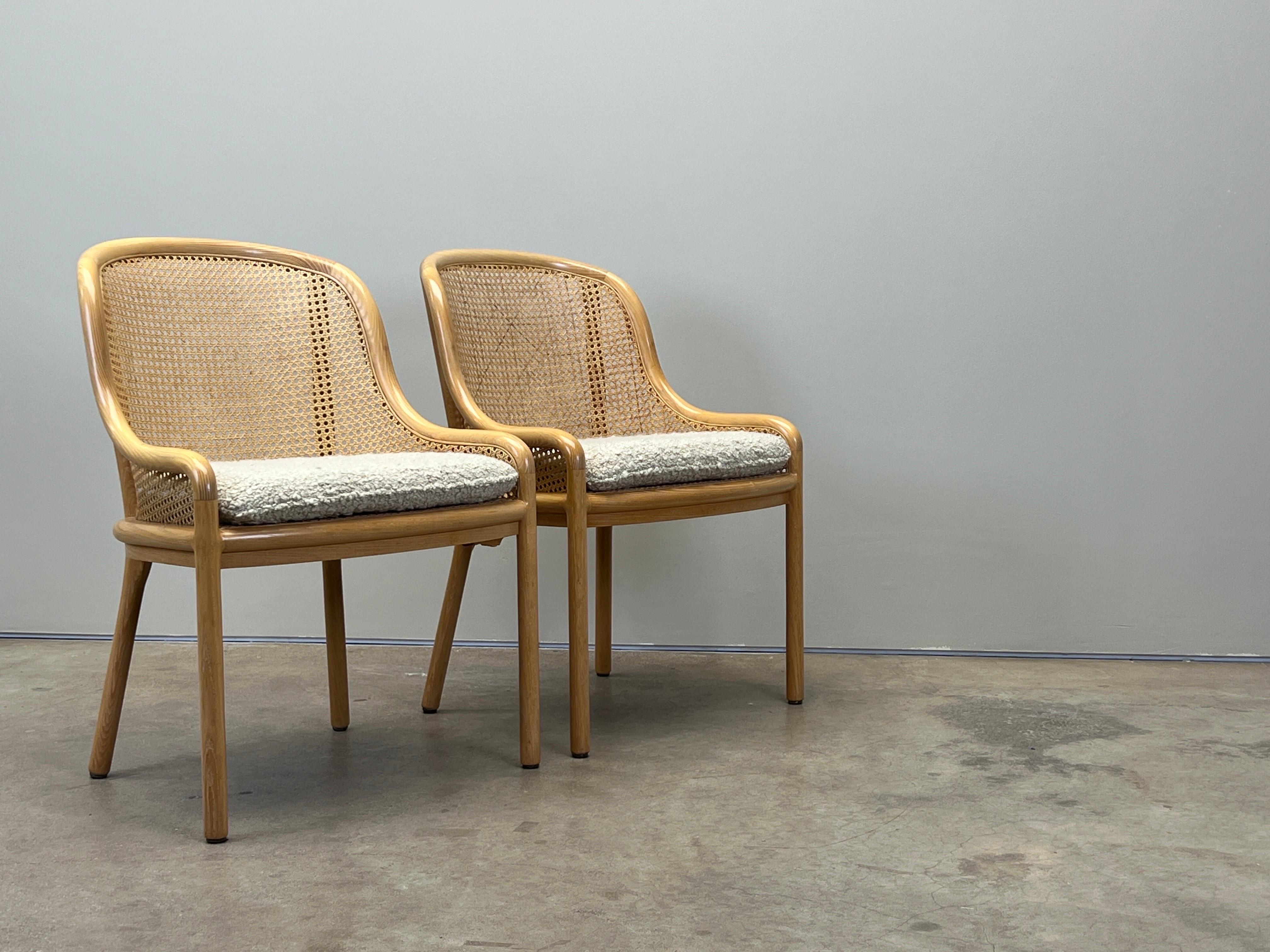 Four Chairs by Ward Bennett in Cane and Ash For Sale 12