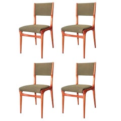 Four Chairs Carlo De Carli, Design 1950 for Cassina Italia, Mid-Century Modern