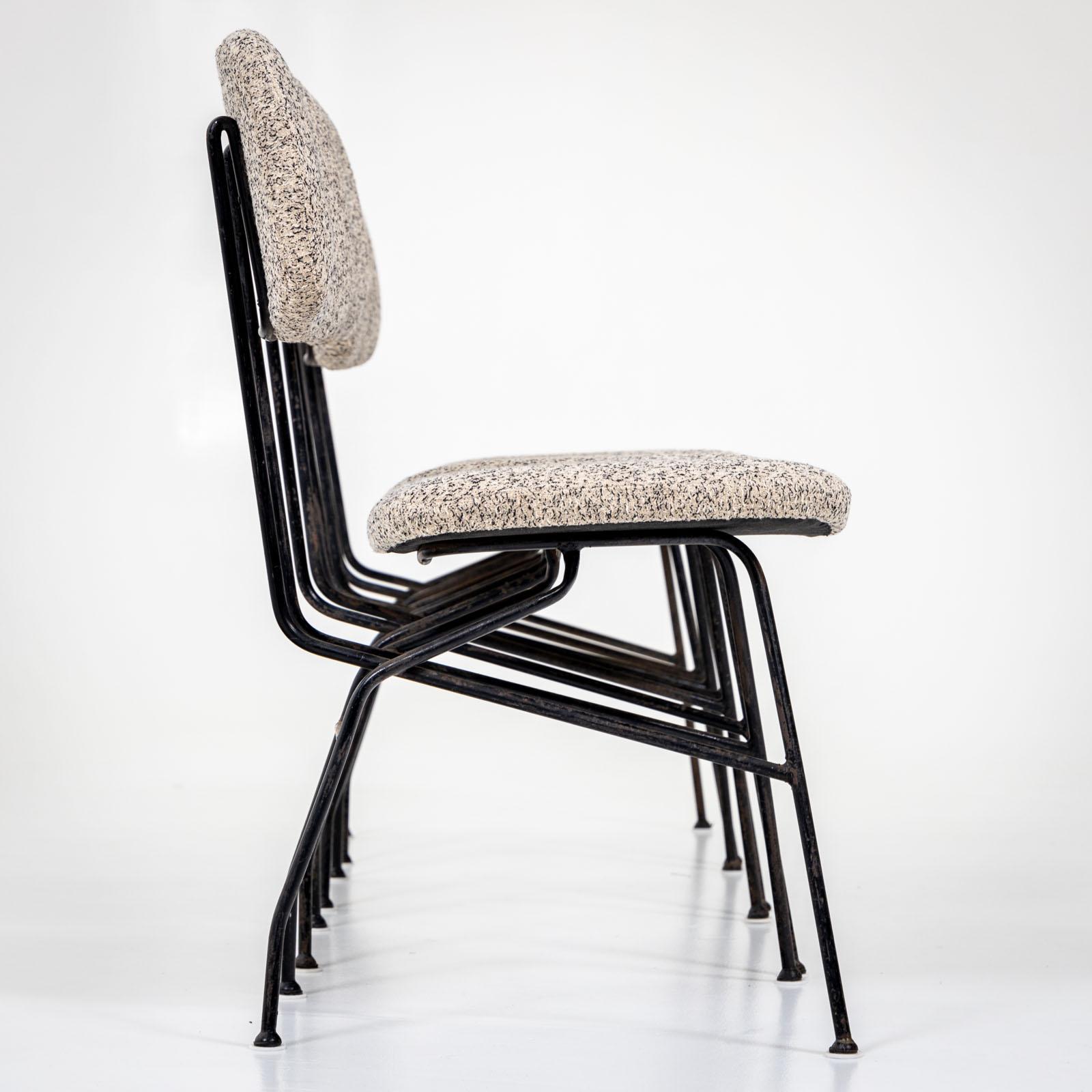 Italian Four Chairs, Cocorita model, by Gastone Rinaldi for Rima, Italy 1950s For Sale