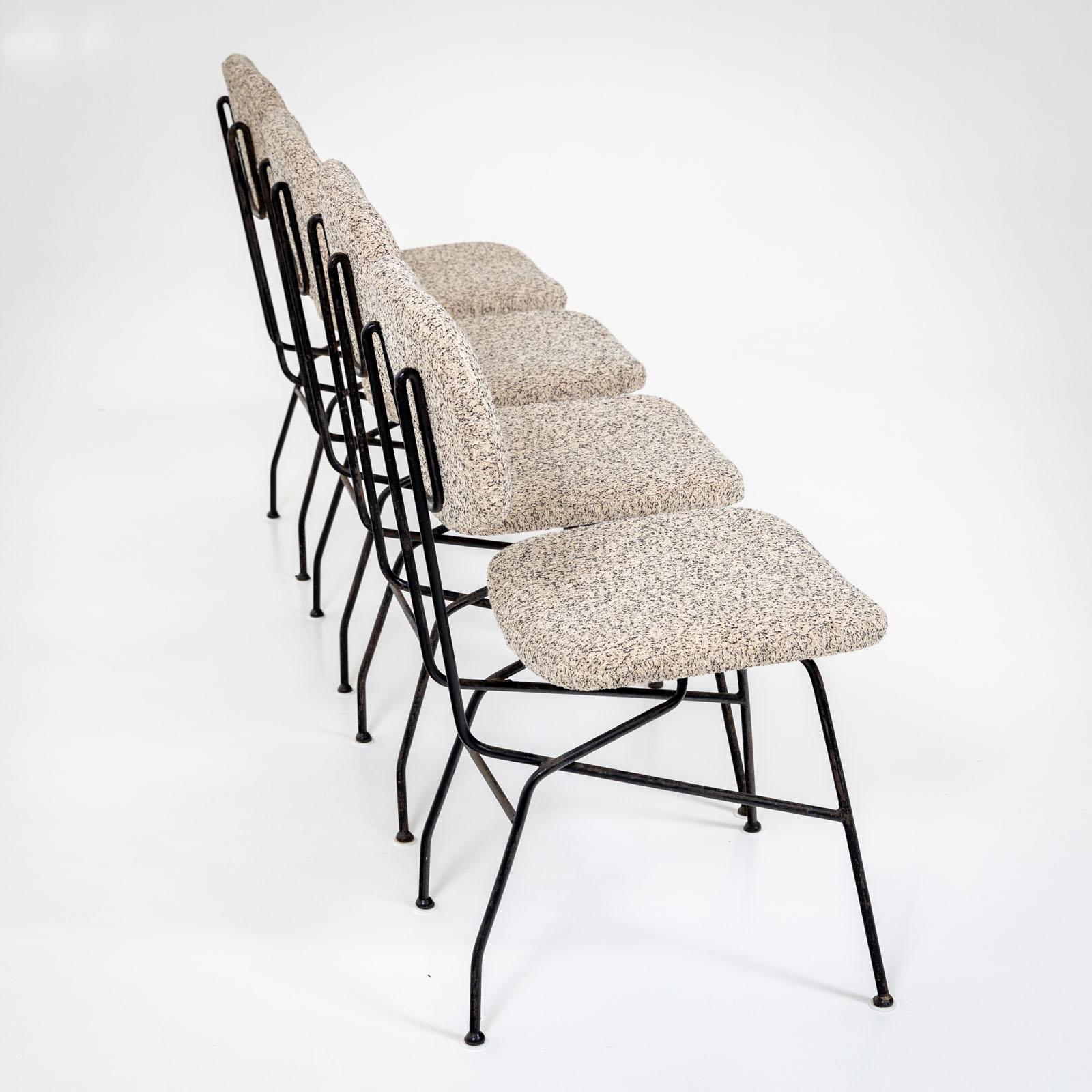 Vier Stühle, Cocorita-Modell, von Gastone Rinaldi für Rima, Italien 1950er Jahre (20. Jahrhundert) im Angebot