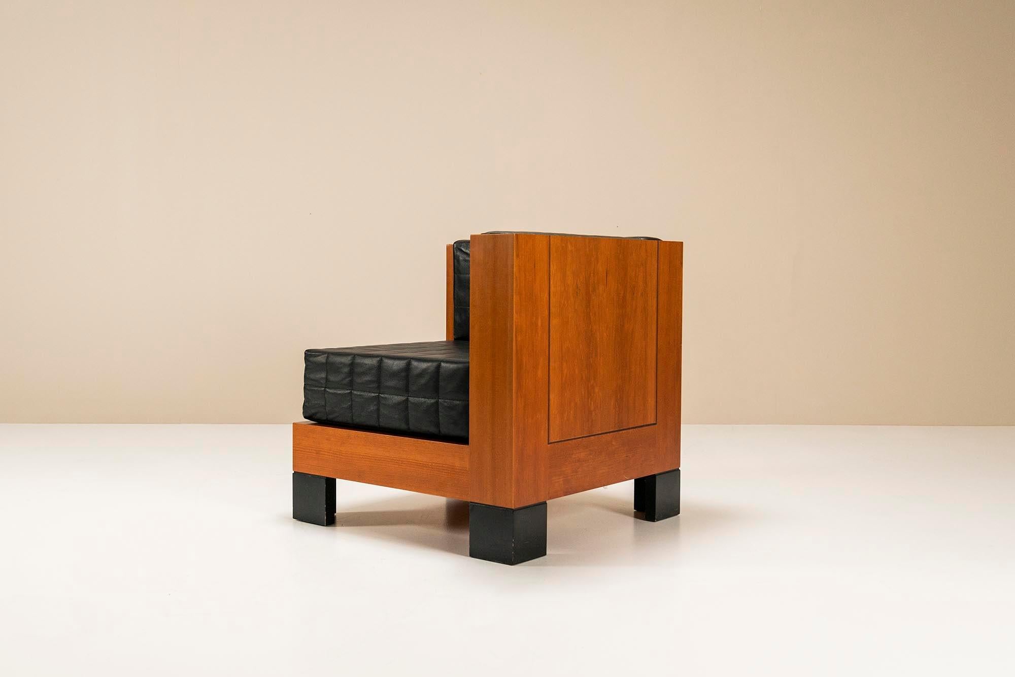 Four Chairs 'Cubo E Sfera' by Oswald Matthias Ungers for Sawaya & Moroni, 1980s 3